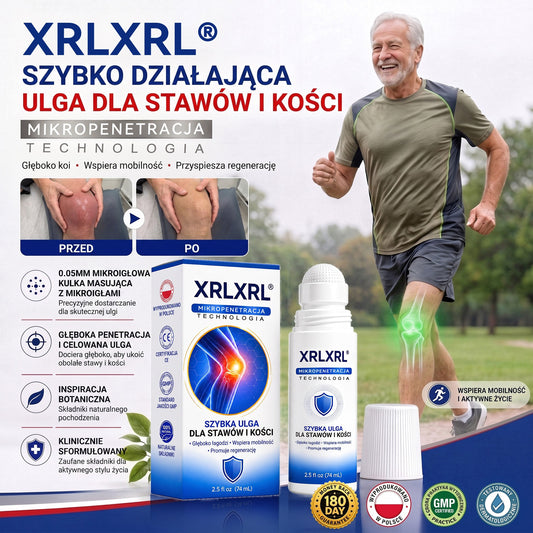 𝑿𝑹𝑳𝑿𝑹𝑳® Roller mikroigłowy 0,05 mm do regeneracji kości i stawów 🧑‍⚕️ (Dla wszystkich dorosłych, kobiet i mężczyzn – kompleksowa pielęgnacja przy różnych problemach ze stawami)
