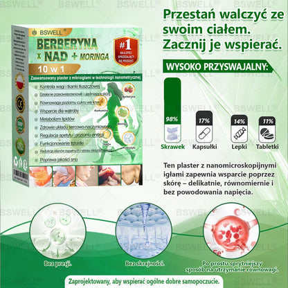 ⭐⭐BSWELL® Nano mikroigłowy plaster wyszczuplający (Raz dziennie, efekty już po 28 dniach ✅ Wspiera odchudzanie, serce, cukrzycę, sen, jelita, stawy i więcej.