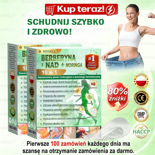⭐⭐BSWELL® Nano mikroigłowy plaster wyszczuplający (Raz dziennie, efekty już po 28 dniach ✅ Wspiera odchudzanie, serce, cukrzycę, sen, jelita, stawy i więcej.