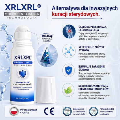 𝑿𝑹𝑳𝑿𝑹𝑳® Roller mikroigłowy 0,05 mm do regeneracji kości i stawów 🧑‍⚕️ (Dla wszystkich dorosłych, kobiet i mężczyzn – kompleksowa pielęgnacja przy różnych problemach ze stawami)